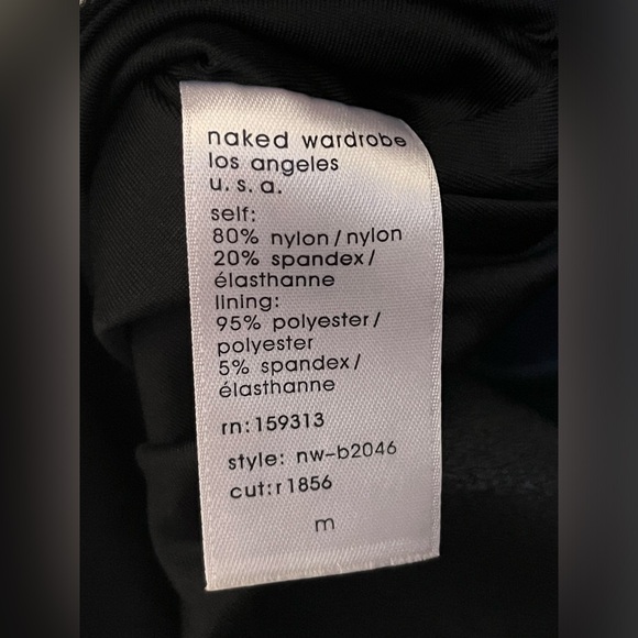 ▪️Naked Wardrobe Crisscross Cutout Faux Leather Underwire Bodysuit - Picture 6 of 6